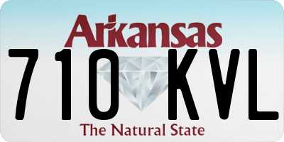 AR license plate 710KVL