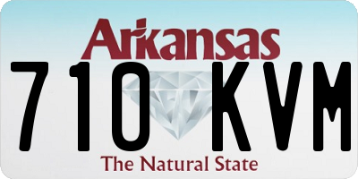 AR license plate 710KVM