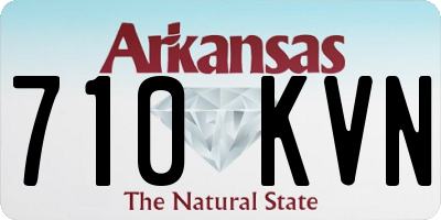 AR license plate 710KVN
