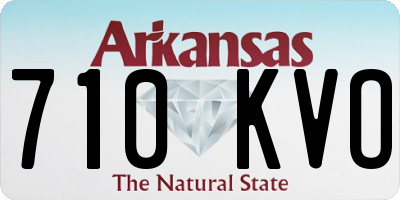AR license plate 710KVO
