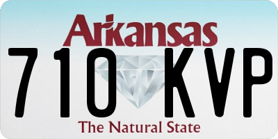 AR license plate 710KVP