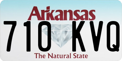 AR license plate 710KVQ