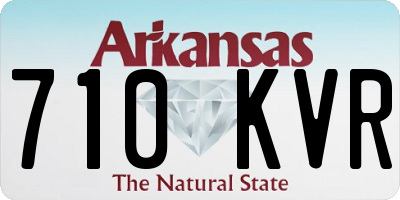 AR license plate 710KVR