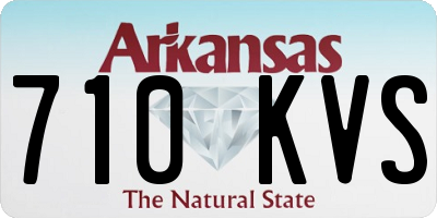 AR license plate 710KVS