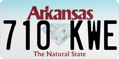AR license plate 710KWE