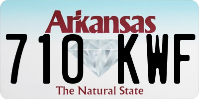 AR license plate 710KWF