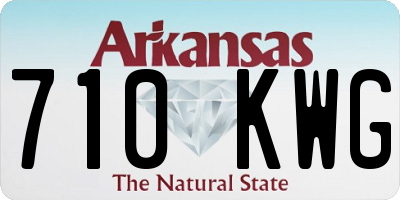 AR license plate 710KWG