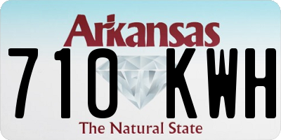 AR license plate 710KWH