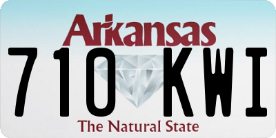 AR license plate 710KWI