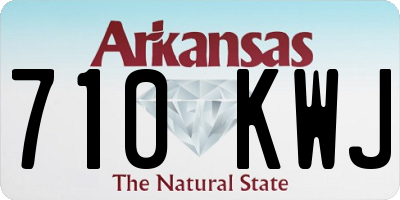 AR license plate 710KWJ