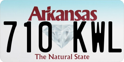 AR license plate 710KWL