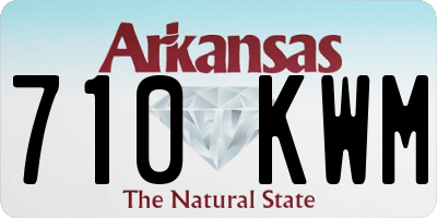 AR license plate 710KWM