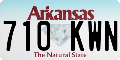 AR license plate 710KWN