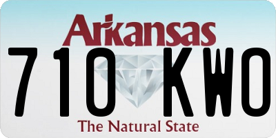 AR license plate 710KWO