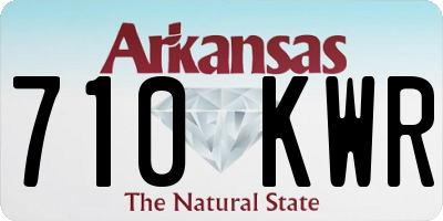 AR license plate 710KWR