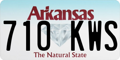 AR license plate 710KWS