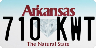 AR license plate 710KWT