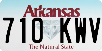 AR license plate 710KWV