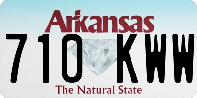 AR license plate 710KWW