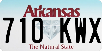 AR license plate 710KWX