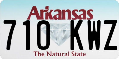 AR license plate 710KWZ