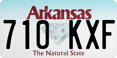 AR license plate 710KXF