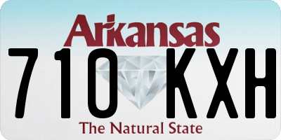 AR license plate 710KXH