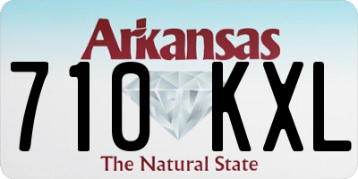 AR license plate 710KXL