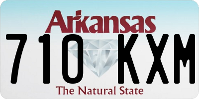 AR license plate 710KXM