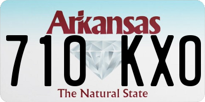 AR license plate 710KXO