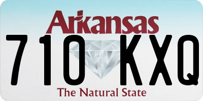 AR license plate 710KXQ