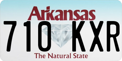 AR license plate 710KXR