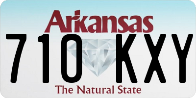AR license plate 710KXY