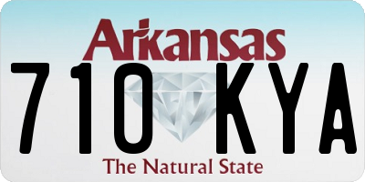 AR license plate 710KYA