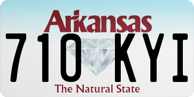 AR license plate 710KYI