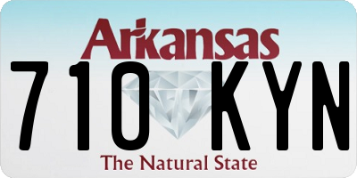AR license plate 710KYN