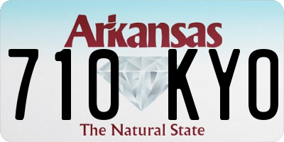 AR license plate 710KYO