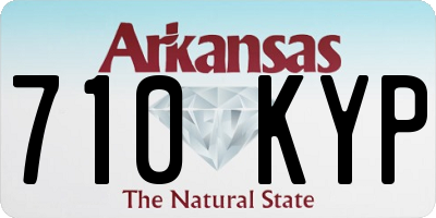 AR license plate 710KYP