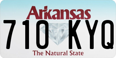 AR license plate 710KYQ