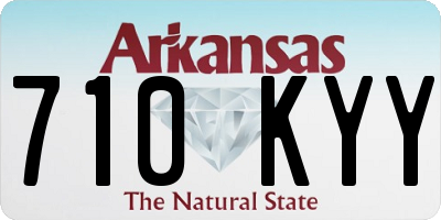 AR license plate 710KYY