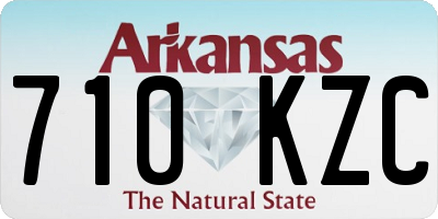 AR license plate 710KZC