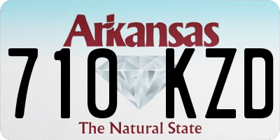 AR license plate 710KZD