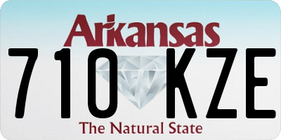 AR license plate 710KZE