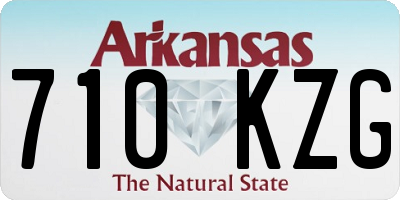 AR license plate 710KZG