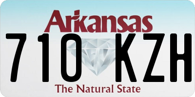AR license plate 710KZH