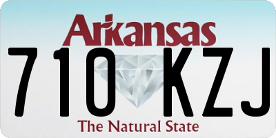 AR license plate 710KZJ