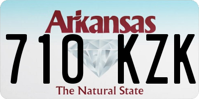 AR license plate 710KZK