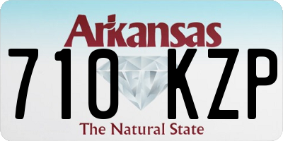 AR license plate 710KZP