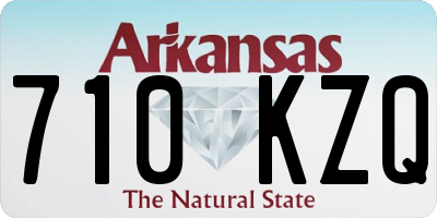 AR license plate 710KZQ