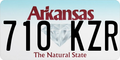 AR license plate 710KZR